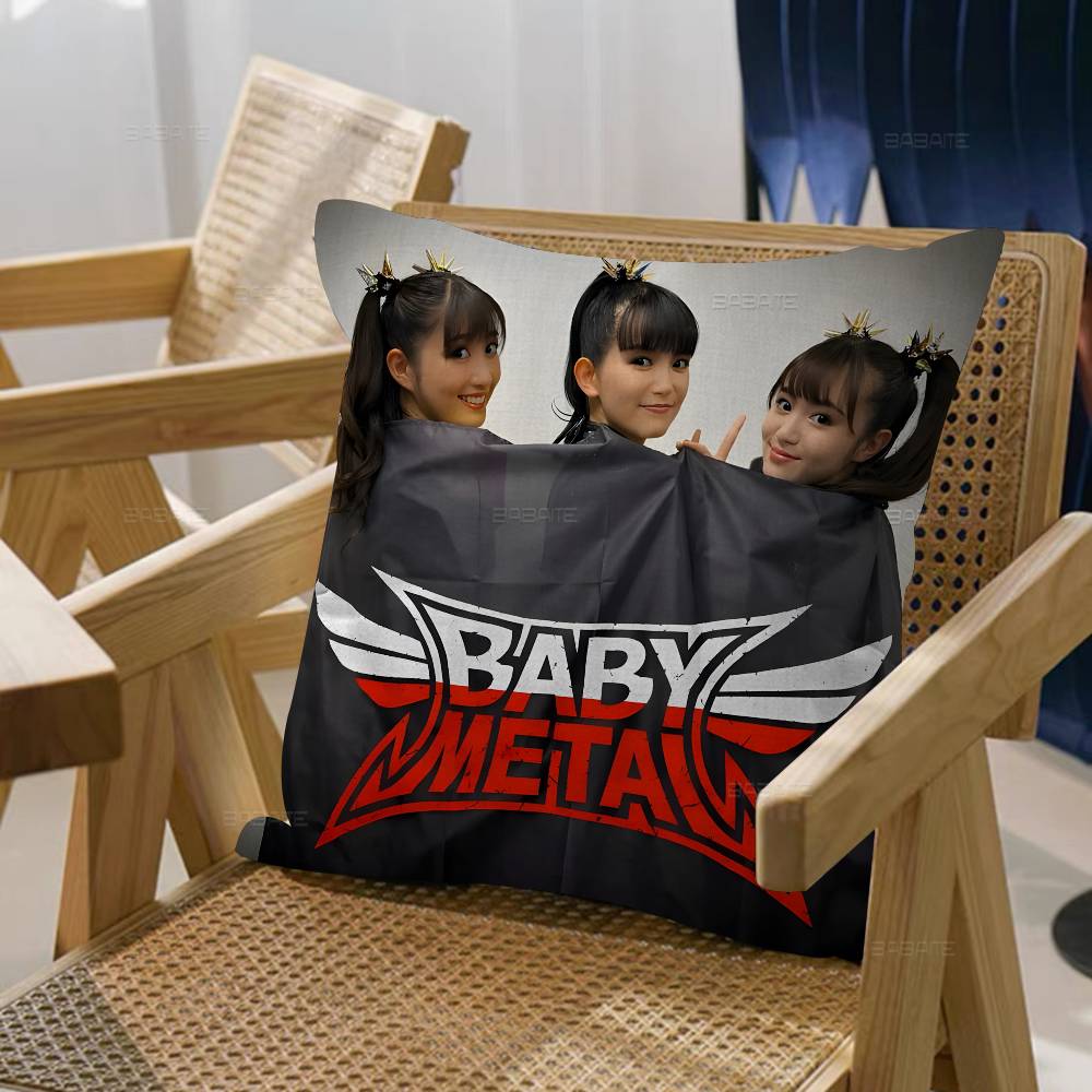 Подушка B-Babymetal Подарки Мебель для дома и офиса Спальня Диван Автомобильная подушка Чехол 45x45см