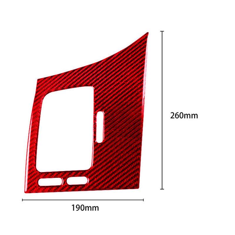 For Honda Civic 8Th 2006-11 Red Carbon Fiber Driver Side Air Vent Cover Trim Accessories