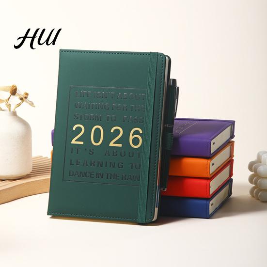 2026 Agenda Planner Weekly Daily Productivity Notebook with Monthly And Layout Hardcover Organizer for Work School Highlighted Holidays