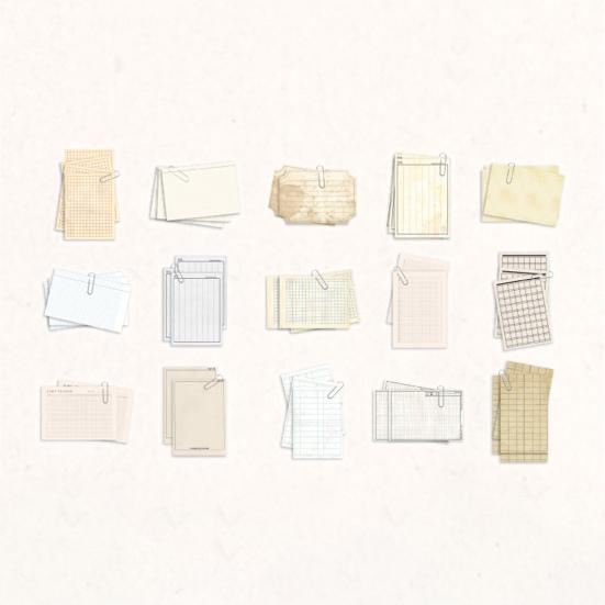 Attractive Vintage DIY Portable Nostalgia Series Pocket Stickers Dormitory Accessory Pocket Stickers