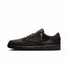 Travis Scott x Jordan Air Jordan 1 Cushioning Slip Resistant Low top Vintage Basketball Shoes Unisex Pink Brown DM7866-202(Team-)