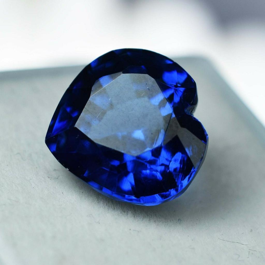 10 Carat Natural Blue Tanzanite Heart Cut Untreated Loose Gemstone