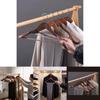 Wooden Coat Hanger With Shoulder Support For Home And Retail Use