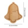 Christmas Decoration Tray Wooden Dessert Board Christmas Tree Shape Fruit Plate Snacks Cake Food Tray Xmas Tableware