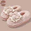 Capybara Women's Winter Cotton Slippers - Cute Cartoon Fluffy Heel, Parent-Child Warm Shoes for Kids & Men.