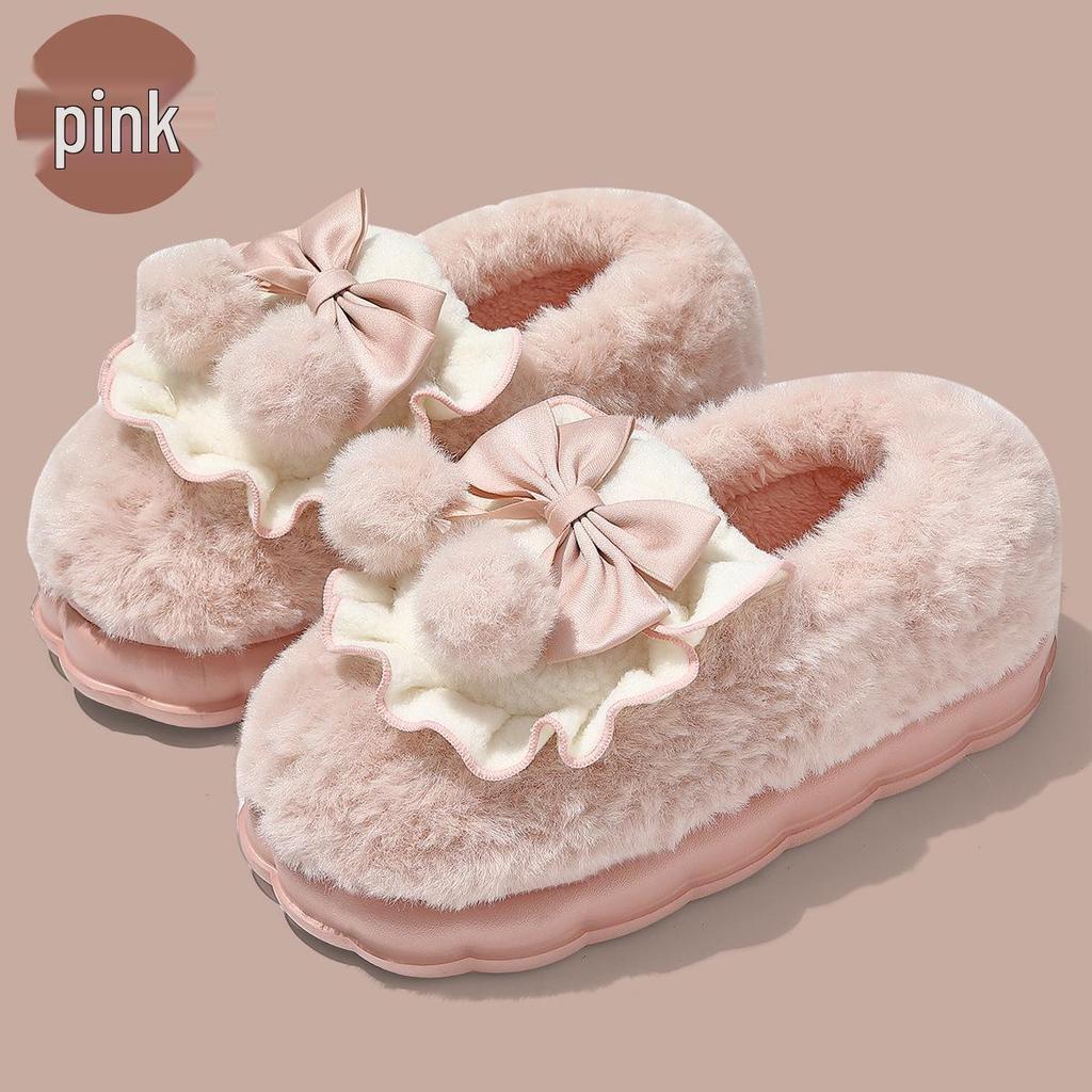 Capybara Women's Winter Cotton Slippers - Cute Cartoon Fluffy Heel, Parent-Child Warm Shoes for Kids & Men.