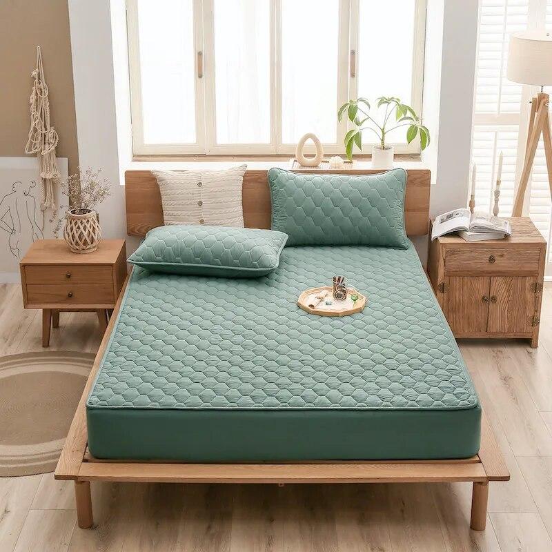 Водонепроницаемая простыня, защитный чехол для матраса, стеганый, толстый, удобный, дышащий, впитывающий пот, 90, 105, 120, 135, 160, 180, 200