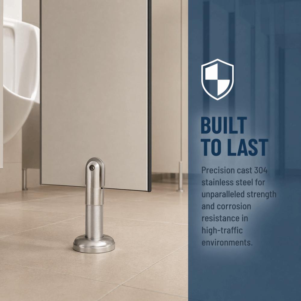 Adjustable Support Foot Stainless Steel Partition Bracket Secure Partition Hardware Bathroom