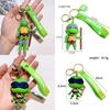 Vibrant Ninja Turtles Keychain Perfect Silicone Accessory For Bags And Keys