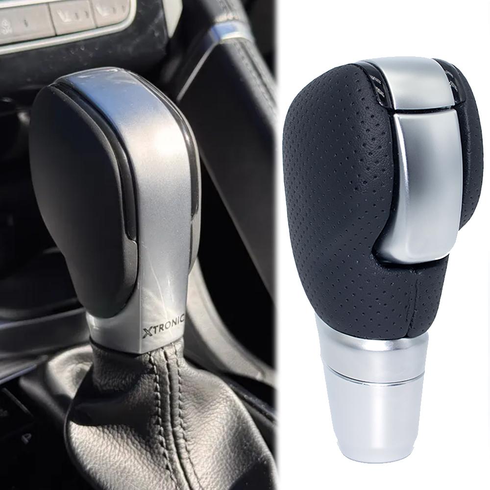 Ручка автоматического переключения передач, хромированная кожаная ручка рычага переключения передач, ручка переключения передач для Renault Koleos 2 Megane 4 Scenic 4 Kadjar 2016 2017 2018 2019 2020