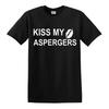 Футболка KISS MY ASPERGERS Рождество День рождения Губы Аутизм Аутичное осознание Топ Футболка