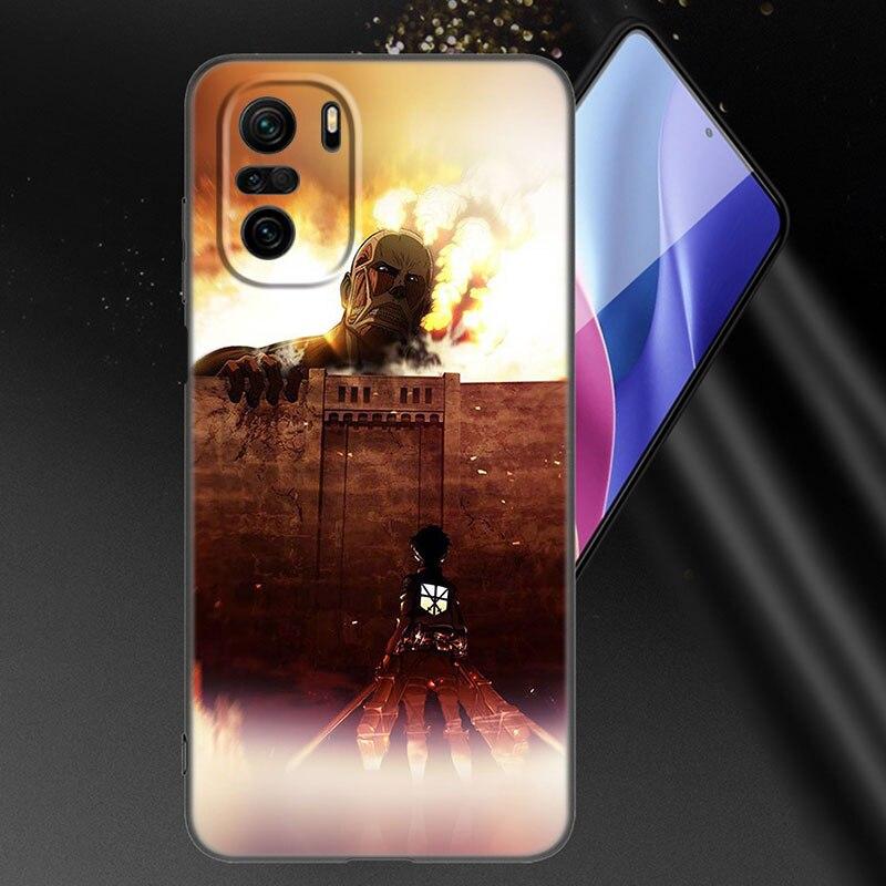 Чехол для телефона с японским аниме «Атака Титанов» для Xiaomi Mi POCO X3 NFC GT M4 M3 12 11T 10T Pro A3 11 Lite NE 5G 12X 11i F3