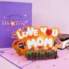 Красивые открытки ко Дню матери Заполняемая открытка 3D Pop-Up Дизайн Праздничная открытка с поздравлением Благодарность Пожелание Цветочный дизайн