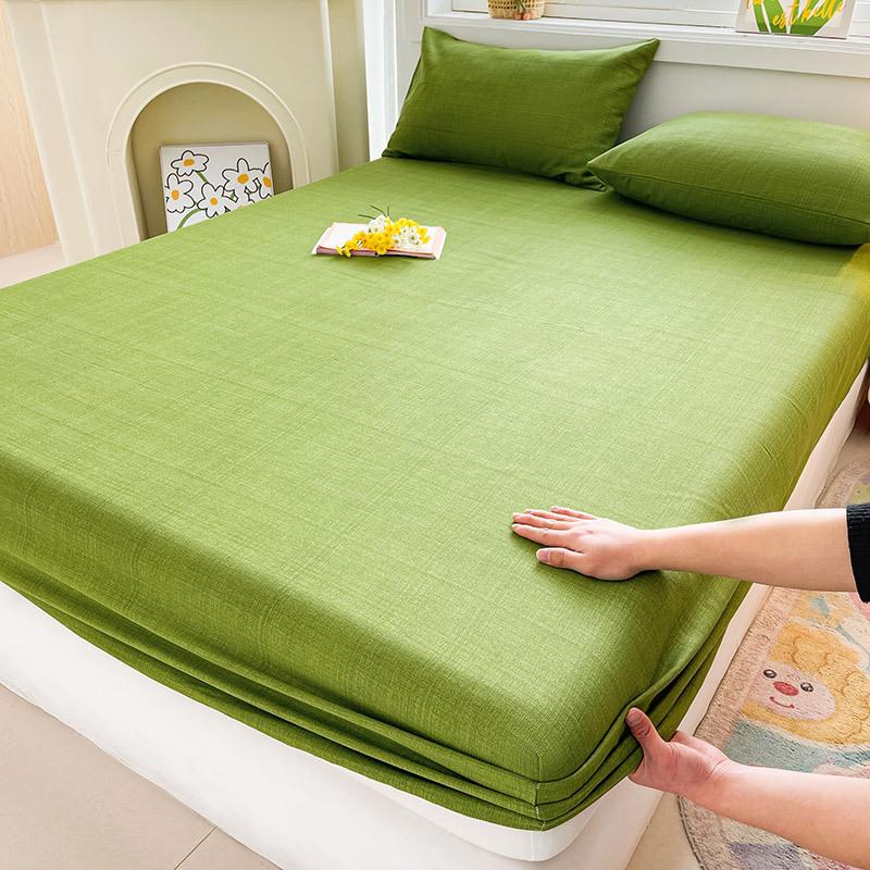 Cotton Bed Sheet on Elastic Cute Printed Mattress Cover for Kids Cartoon Pure Cotton Bed Linen (without Pillowcase)