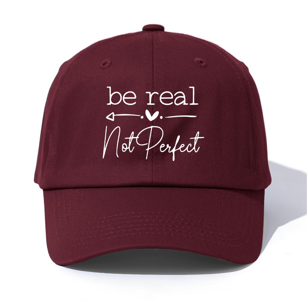 1 шт. Бейсболка BE REAL с принтом для взрослых, Минималистичный Ретро Стиль, Повседневная, Мягкая, Регулируемая, Кепка Папы, Идеально в качестве Подарка