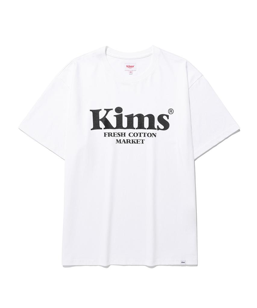 Kimseupeulesikoteunmakes (унисекс) Kims Bam Футболка с логотипом Белая(черный)