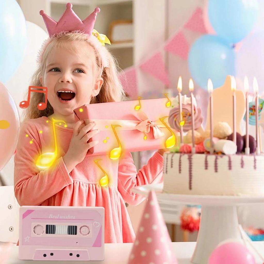 Записываемая кассетная лента, Подарок на День святого Валентина — 60-секундный диктофон, Идеально подходит для годовщин и дней рождения