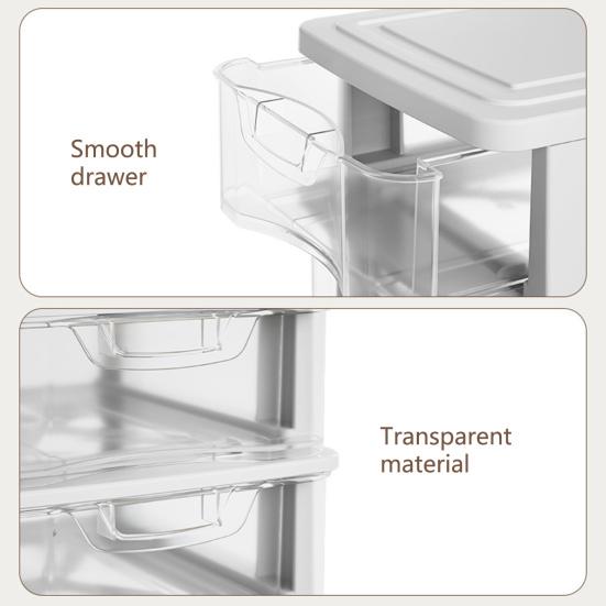 Ящик для хранения косметики, прозрачные принадлежности для спальни с ручкой, ящик для хранения мелочей, контейнер, прочный контейнер для хранения предметов