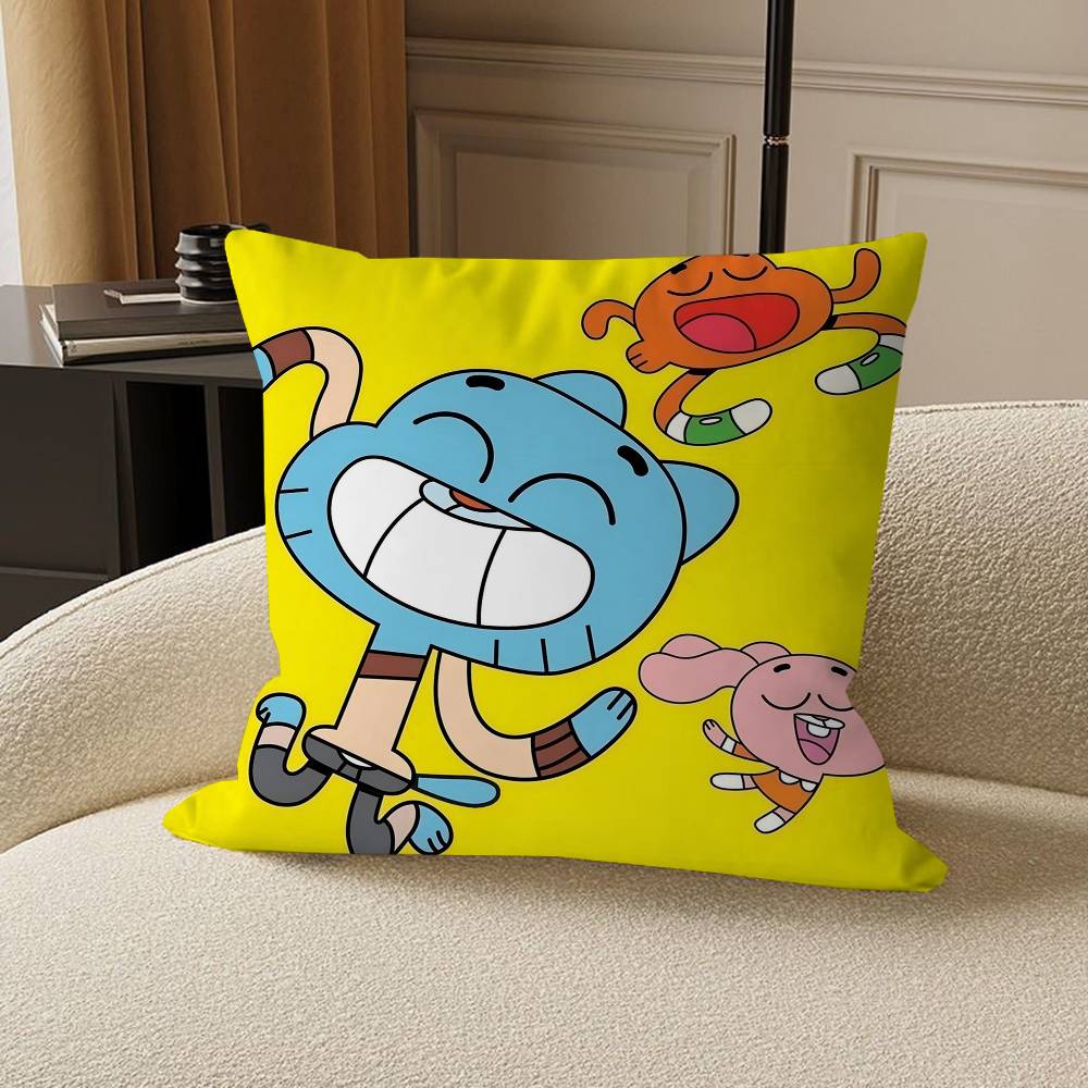 Наволочка «Удивительный мир Гамбола» для спальни, комнаты и дивана в гостиной, декоративная наволочка для подушки