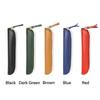PU Leather Pen Bag Solid Color Stationery Storage Bag Portable Pen Protective Bag  Business