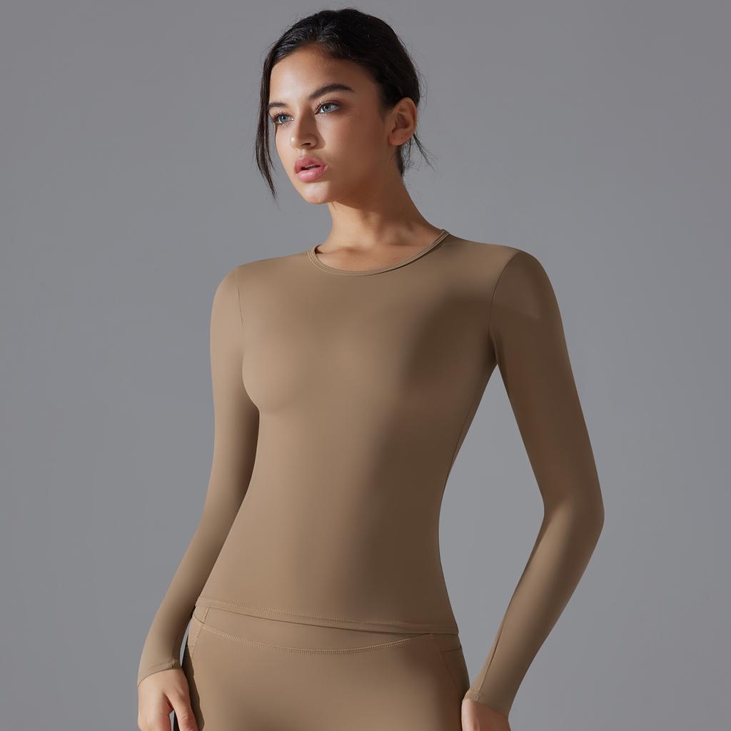 Nessaj Женские спортивные футболки с длинными рукавами, укороченные топы для йоги, быстросохнущие рубашки для бега в тренажерном зале и фитнеса