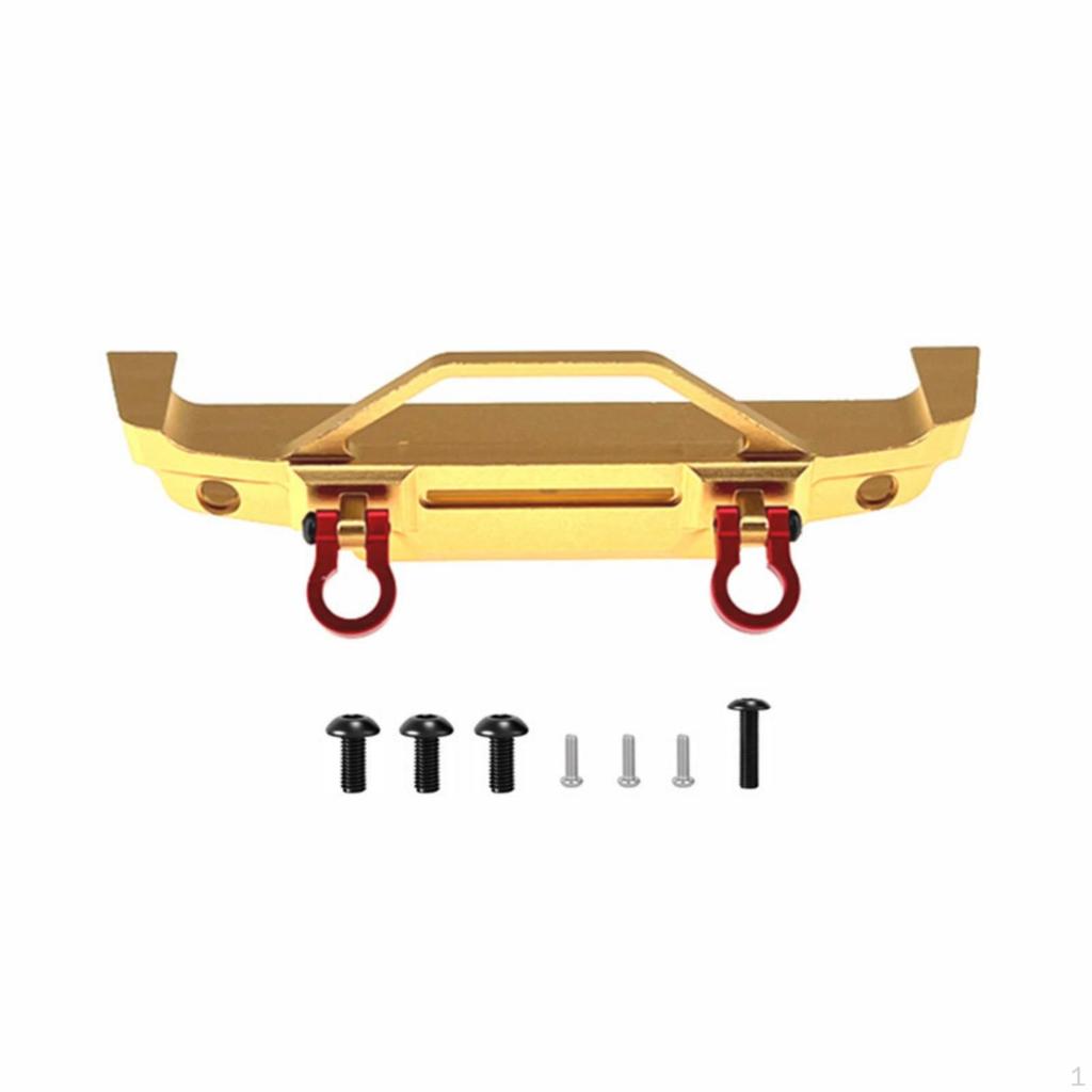 RC Bumper with Tow Rings Metal Front Reinforced Shielded