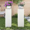 Plant Stand 2 pcs White 24 x 24 x 75 cm Steel