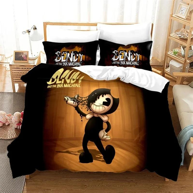 3D Печатные Гибкие Коллекции Постельного Белья Bendy N Ink Machine Изысканный Набор Постельных Принадлежностей Пододеяльник Комплект Постельного Белья Роскошный Подарок на День Рождения