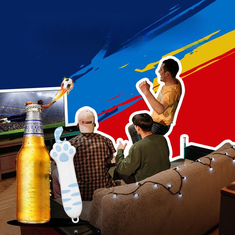 1pc Cat Paw Design Multifunctional Can, Bottle, Box Cutter Knife , Heavy Duty with Handle , Lock, Automatic Opening Mechanism