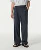 MUSINSA STANDARD [Cooltandard] One-Pleat Wide Elastic Waist Slacks [Iron Gray]