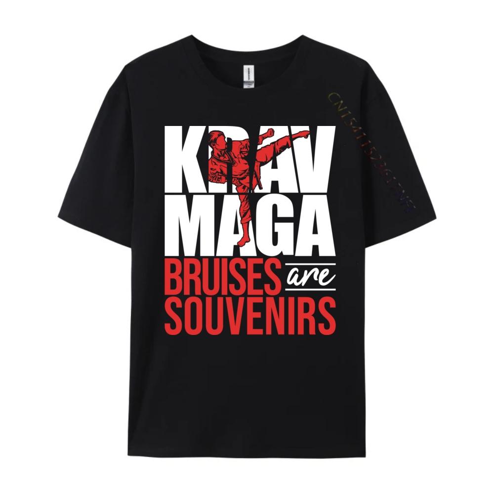 Krav Maga Bruises Are Souvenirs Israeli Self Defense Mma Graphic T Shirts Men Oversized Mens Gifts Printed On