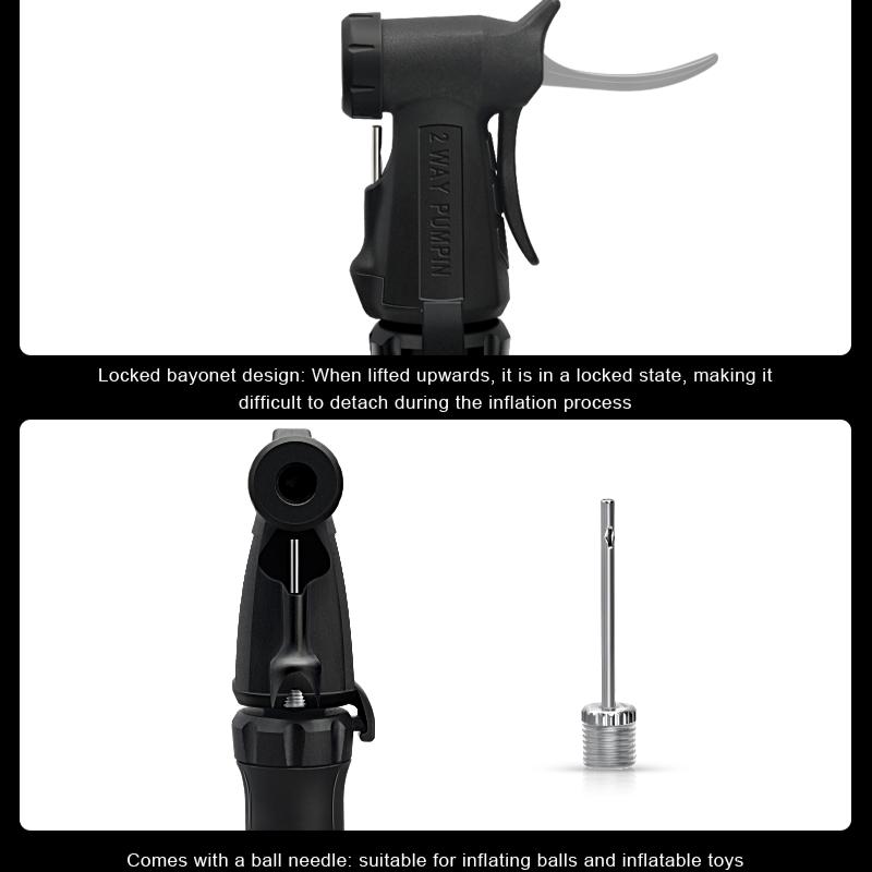 Portable Bicycle Pump Schrader Presta Valve MTB Road Bike Hand Air Pump Outdoor Riding Tire Inflator For Ball Cycling Equipment