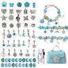 Crystal Loose Bead Alloy Children'S Bracelet Diy Beading Material Network Popular Jewelry Accessories Portable Leather Bag