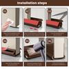 Door Bottom Sealing Strip Under-Door Sweep Weather Stripping Light Noise Dust Blocking Windproof Door Stopper Door Bottom Gap Filler Strip
