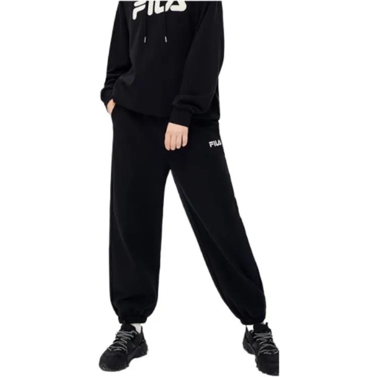 FILA Knitted Sweatpants Men's Jet Black (Unisex) Knitted Sweatpants F51M249698F BK