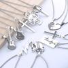 Unisex Hip-Hop Style Cross Pendant Necklace - Stainless Steel Jewelry Accessory