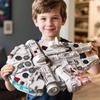 TOYLINX 1361 Pcs Space Adventure Millennium Warship Building Blocks Set Spacecraft Falcon Spaceship Bricks Toy With LED Light up