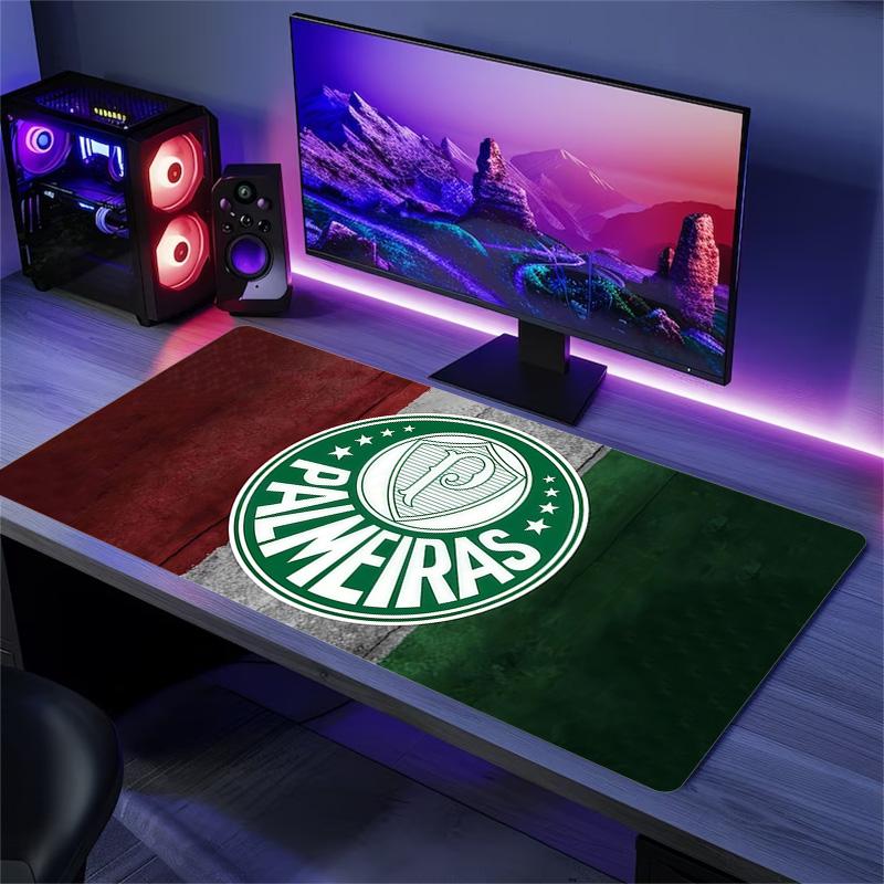Palmeiras Print Cushion Non-slip Laptop Tablet Big Mousepad XXL Mat Mini PC Playmat With Lock edge