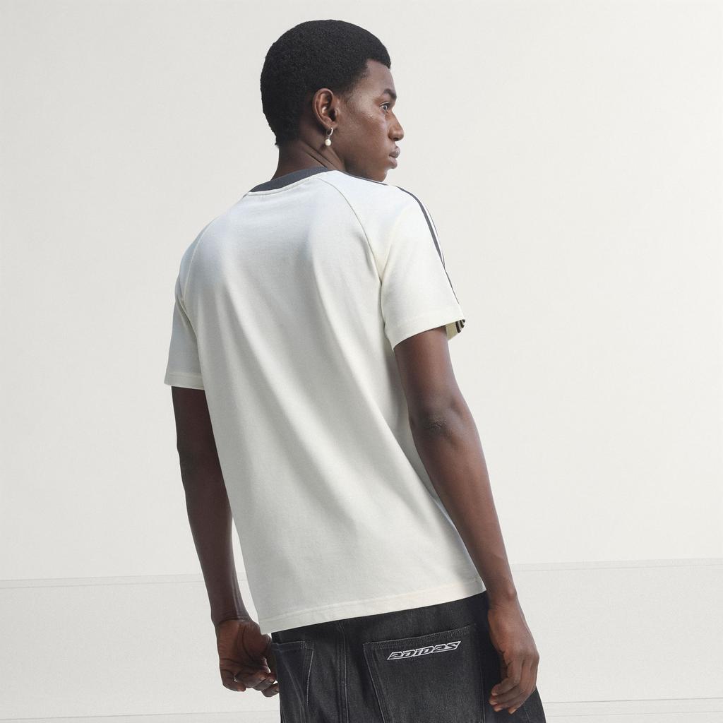 Adidas Originals T Shirts Men's Jade White Crew Neck Moderate