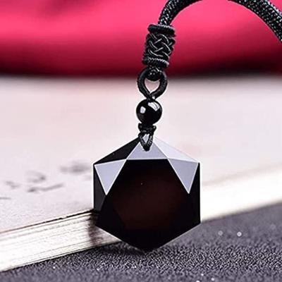Подвеска с желтыми колокольчиками для женщин, черная мужская подвеска с черным кристаллом и бриллиантом