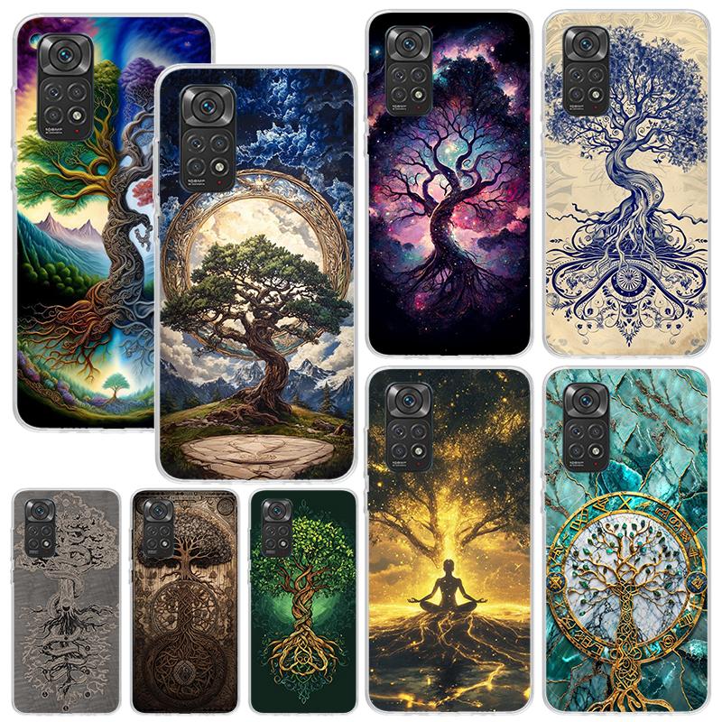Tree of Life Space Phone Case For Xiaomi Redmi Note 15 13 14S 14 Pro Plus 12S 11S 10S 12 11E 10 11T Art Fundas Back Cover Redmi