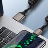Кабель USB C/A на Type C Кабель для быстрой зарядки 6A Спиральный шнур для автомобиля Автомобиля Телефонов Эффективный шнур питания