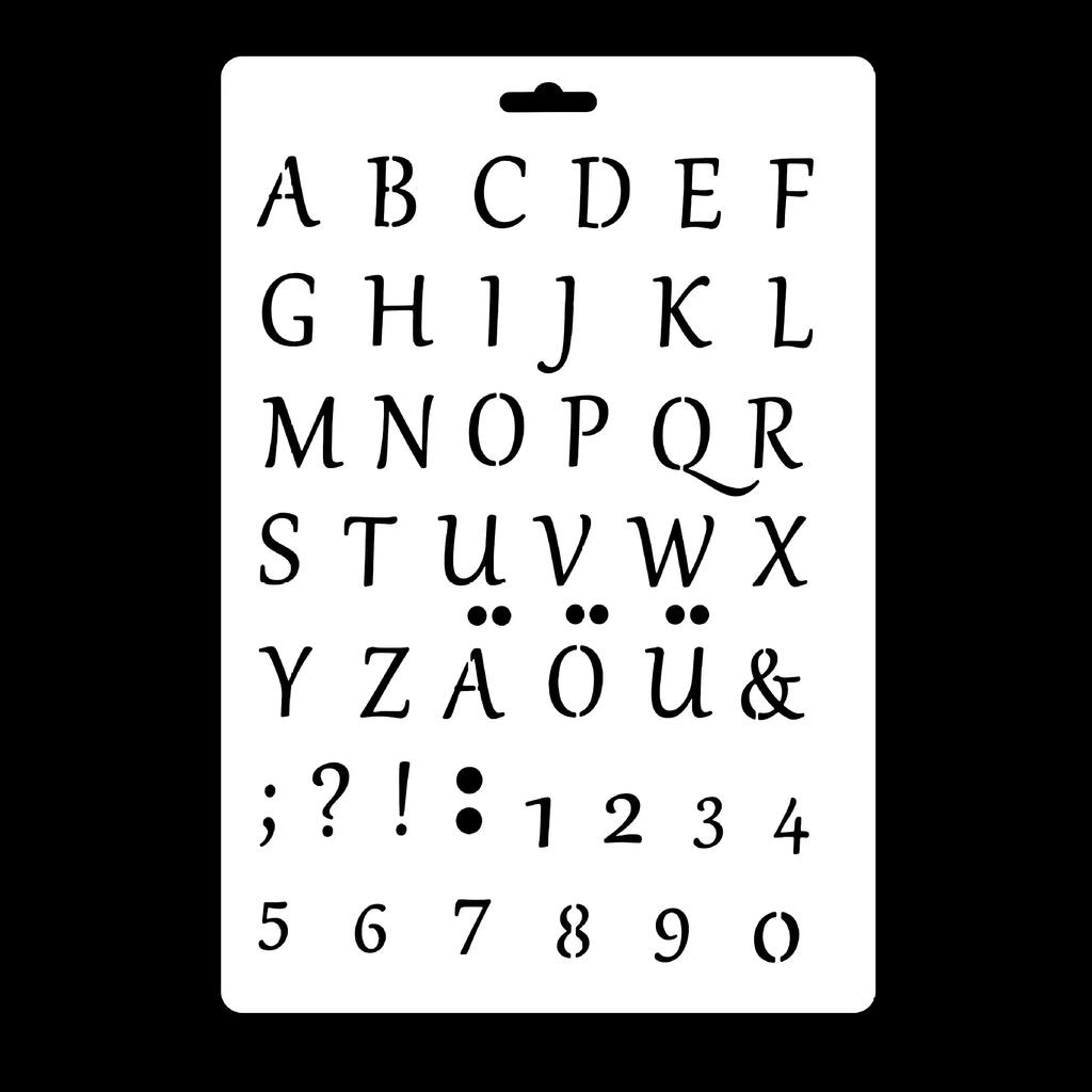 4 шт./лот буквы алфавита формата А4 DIY ремесло наслоение трафареты живопись скрапбукинг штамповка тиснение альбом шаблон карты