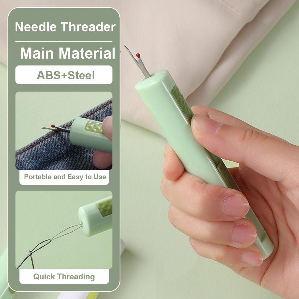 Embroidery Stitch Plug-in Needle Threader 2 in 1 Seam Ripper Tool  Knitting Craft