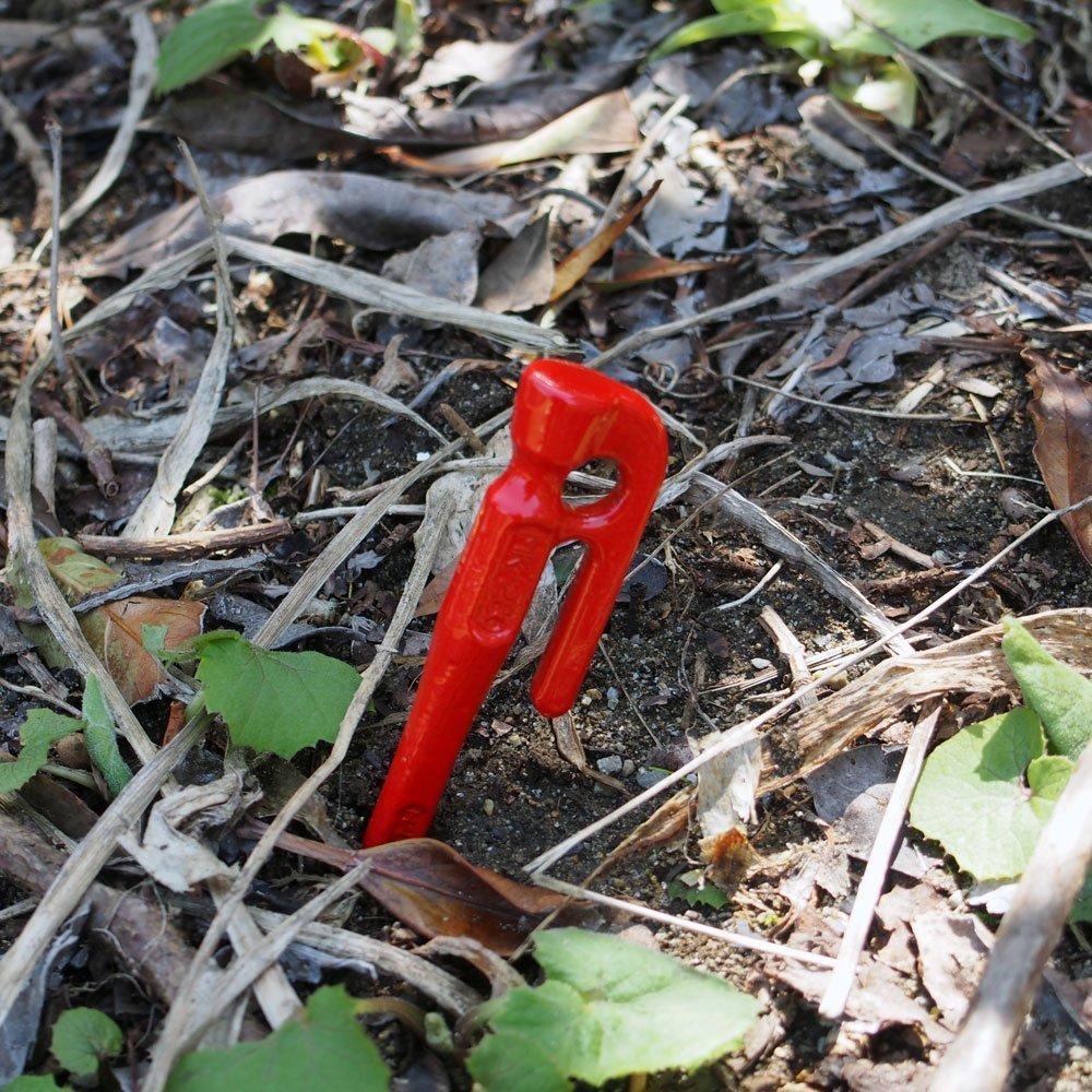 ELLISSE Кованый колышек Elisse Stake 28 см с красным порошковым покрытием, набор из 8 шт. MK-280RD СДЕЛАНО В ЯПОНИИ