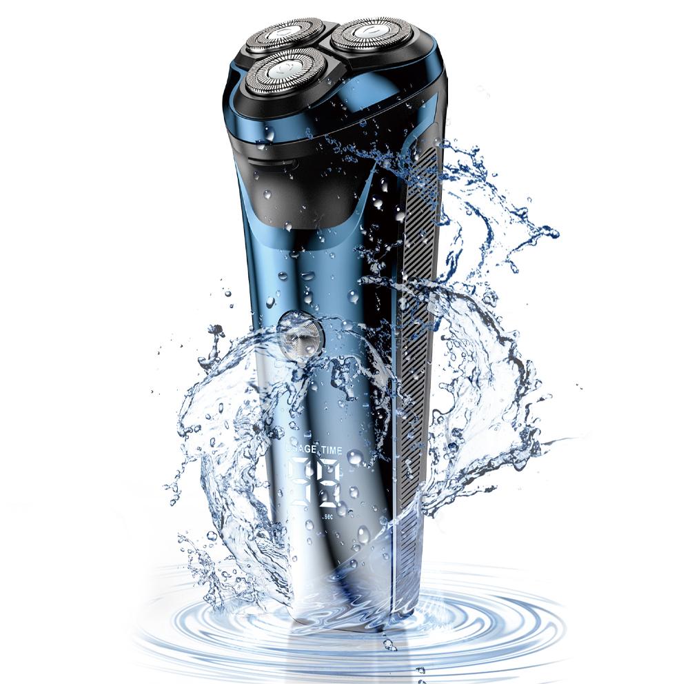 Электробритвы для мужчин Водонепроницаемая электробритва для мужчин Беспроводные аккумуляторные 3D роторные бритвы