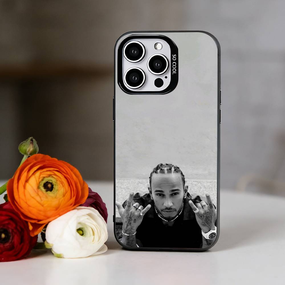Чехол для телефона L-Lewis Hamilton для iPhone 17,16,15,14,13,12,11 Plus,Pro Max,XS, Цветной Серебристый Чехол для телефона Funda Cover