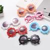 1380 Lace Children'S Glasses Plastic Frame Decorative Glasses Small Flower Lenses Baby Fashion Plastic Sunglasses