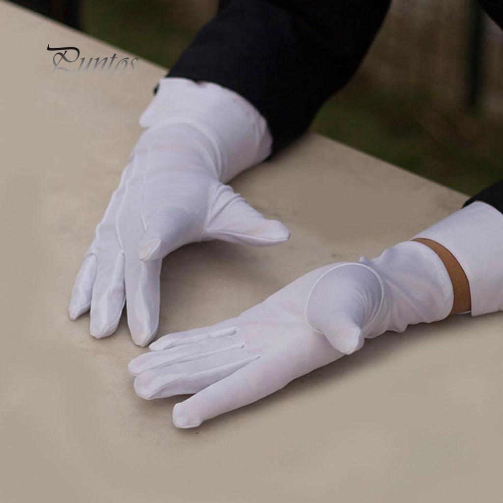 Белые перчатки для смокинга