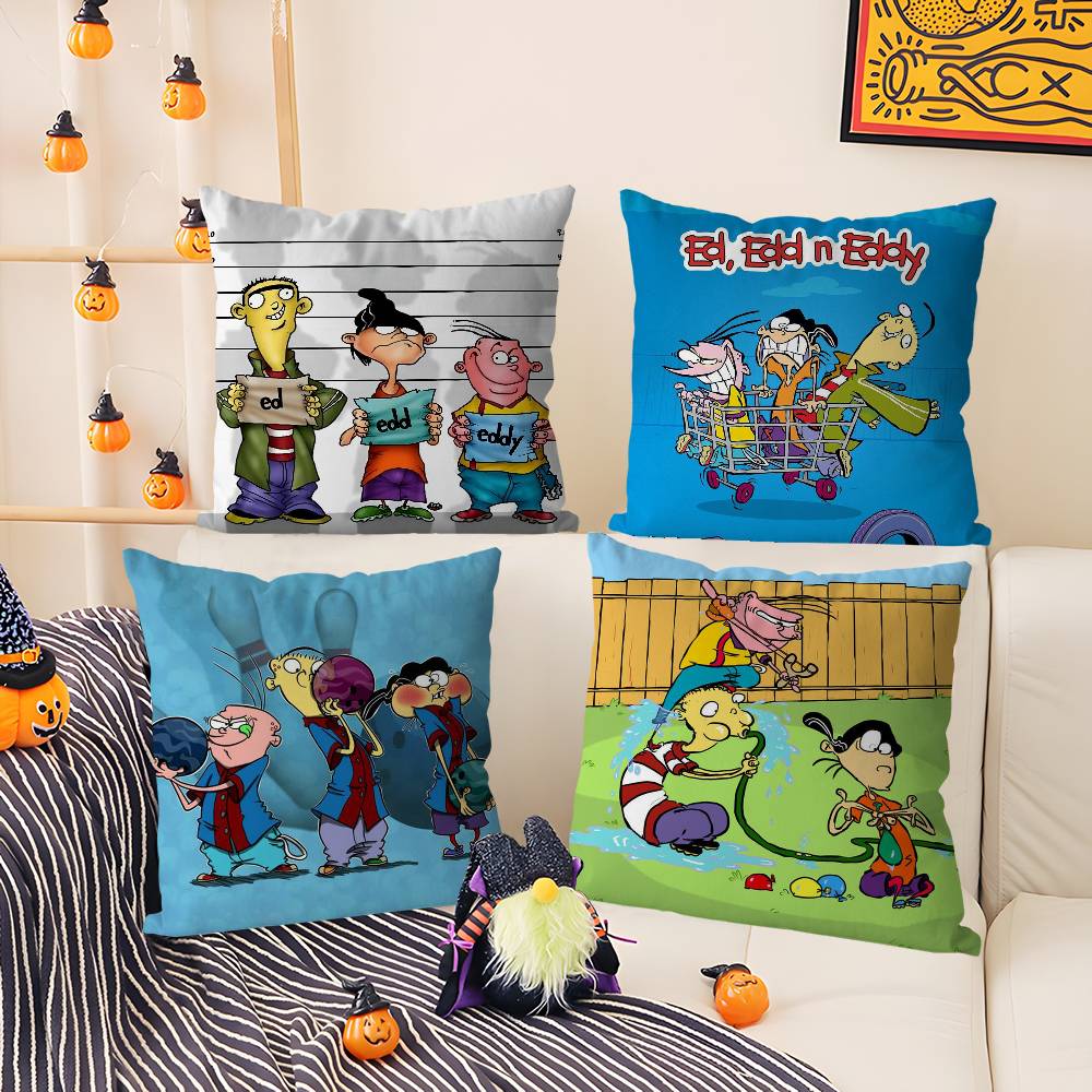 Наволочка E-Ed Edd N Eddy для дома, общежития, спинки стула, короткий плюш, двусторонняя печать, подушка для офисного сна